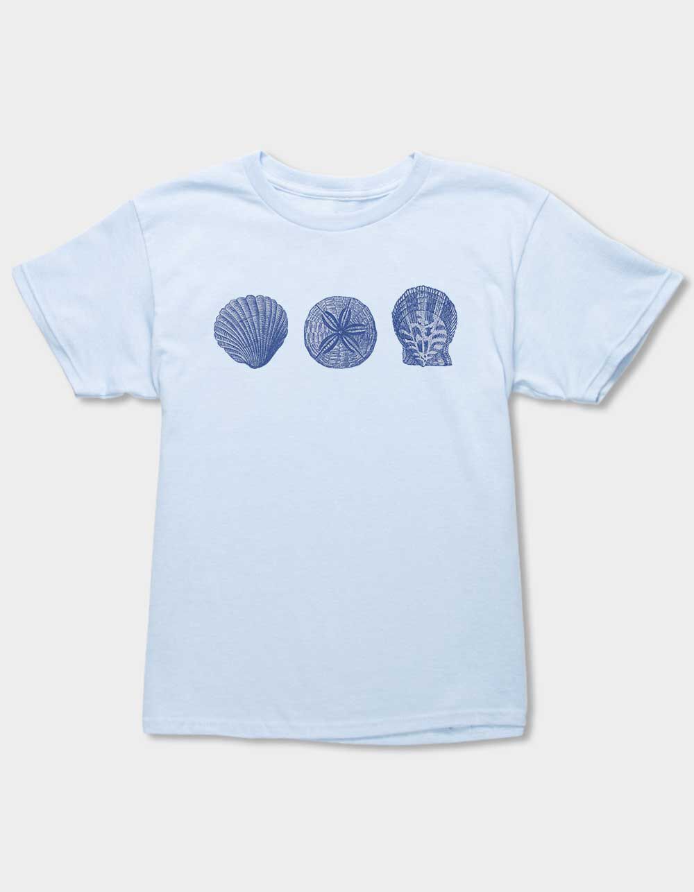 SHELL Blue Beach Seashells Unisex Kids Tee
