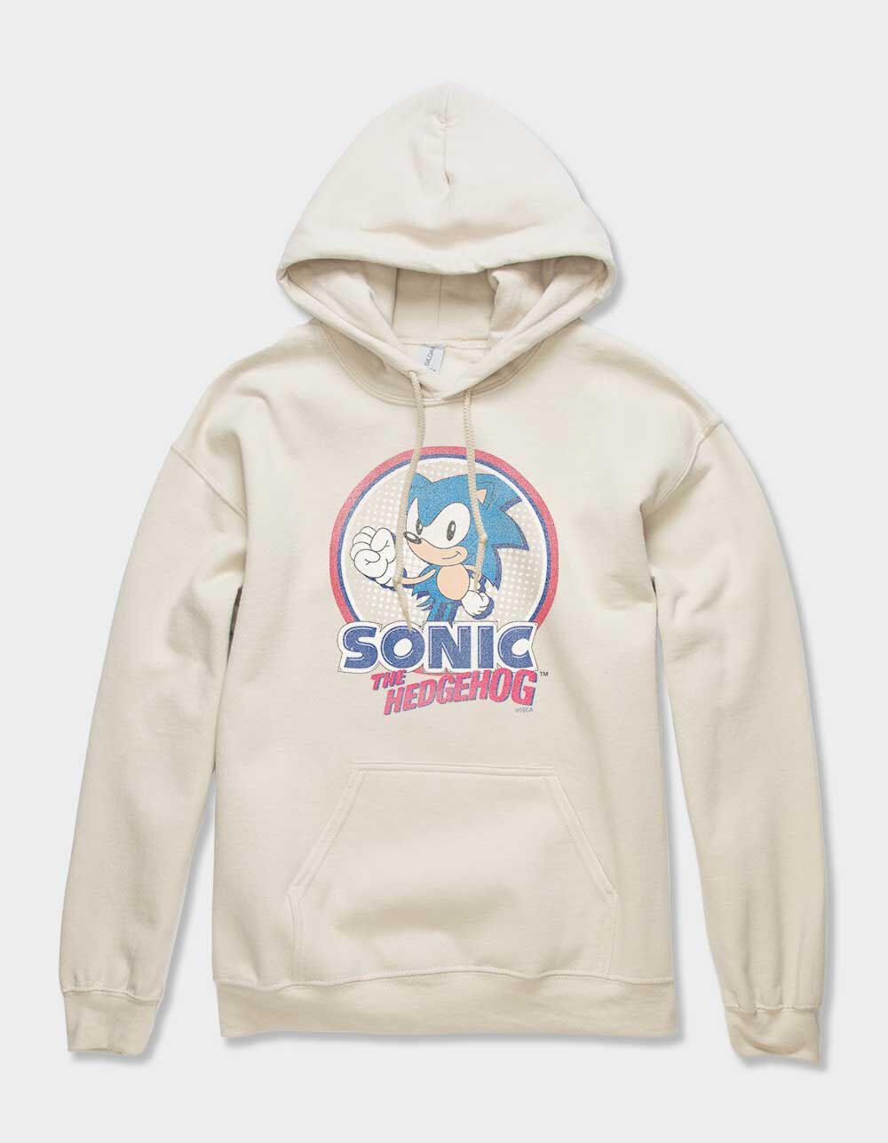 SONIC THE HEDGEHOG Circle Distressed Unisex Hoodie