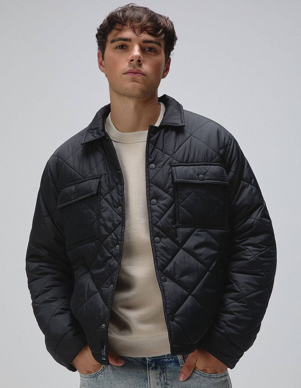 RSQ Mens Quilted Nylon Jacket