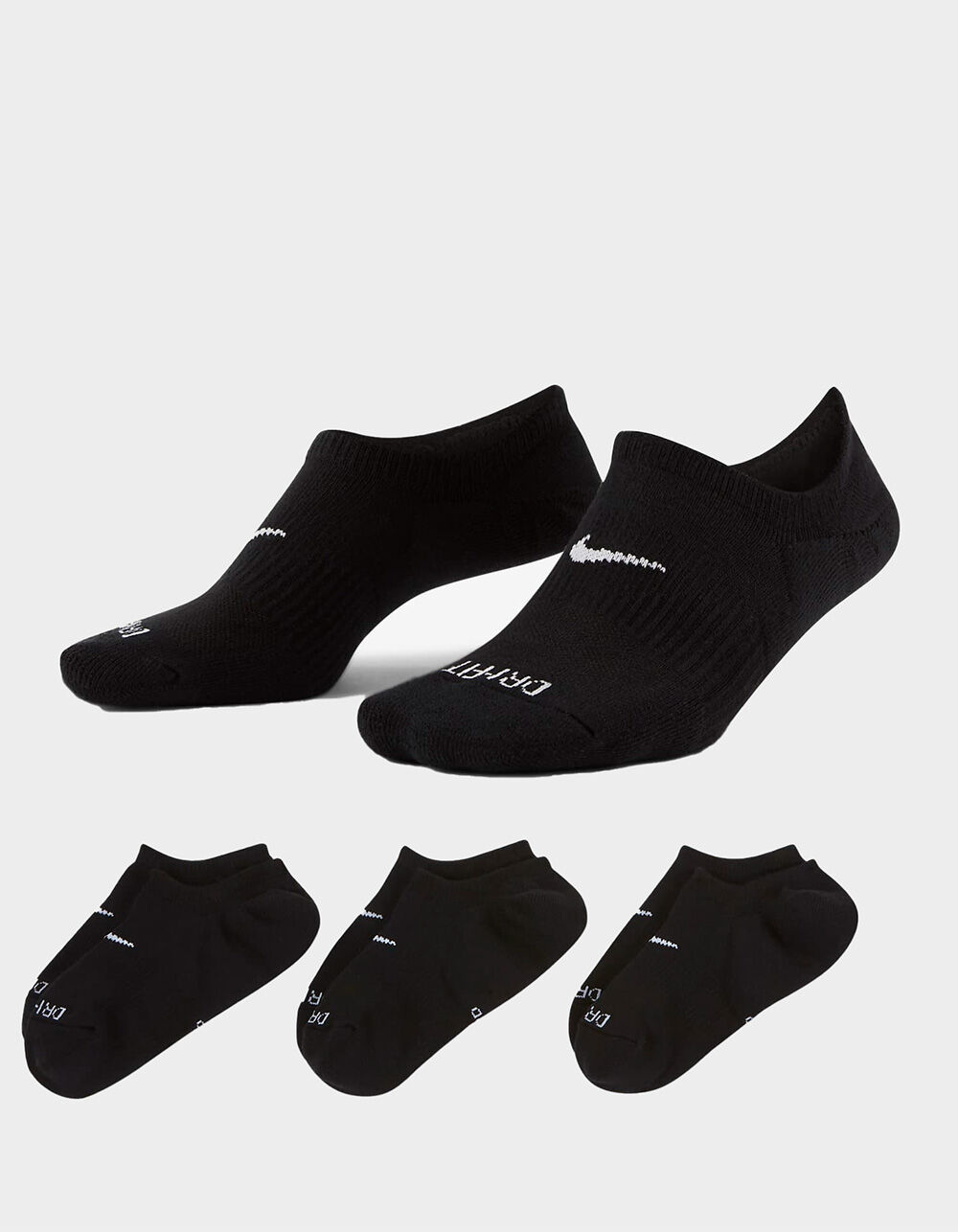 NIKE Everyday Plus 3 Pack Womens Cushioned Training Footie Socks