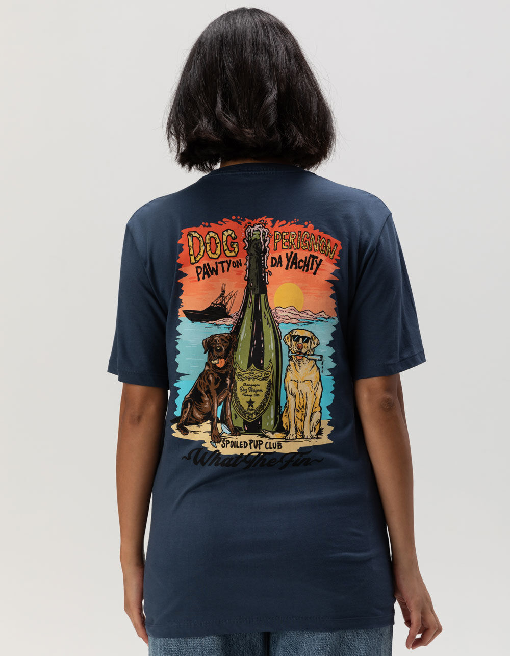 WHAT THE FIN Pawty On Da Yachty Womens Tee