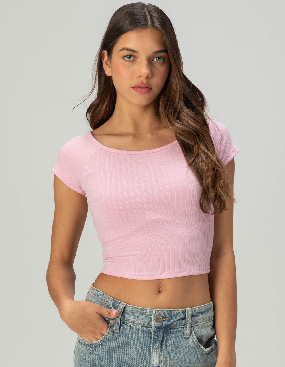 TILLYS Boat Neck Womens Tee