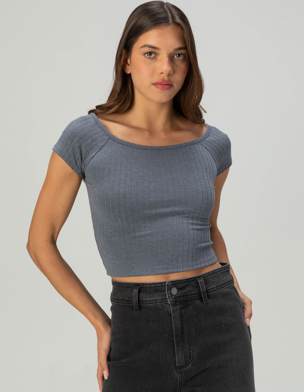 TILLYS Boat Neck Womens Tee