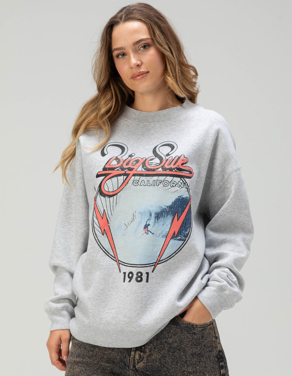 GIRL DANGEROUS Big Sur Womens Crewneck Sweatshirt