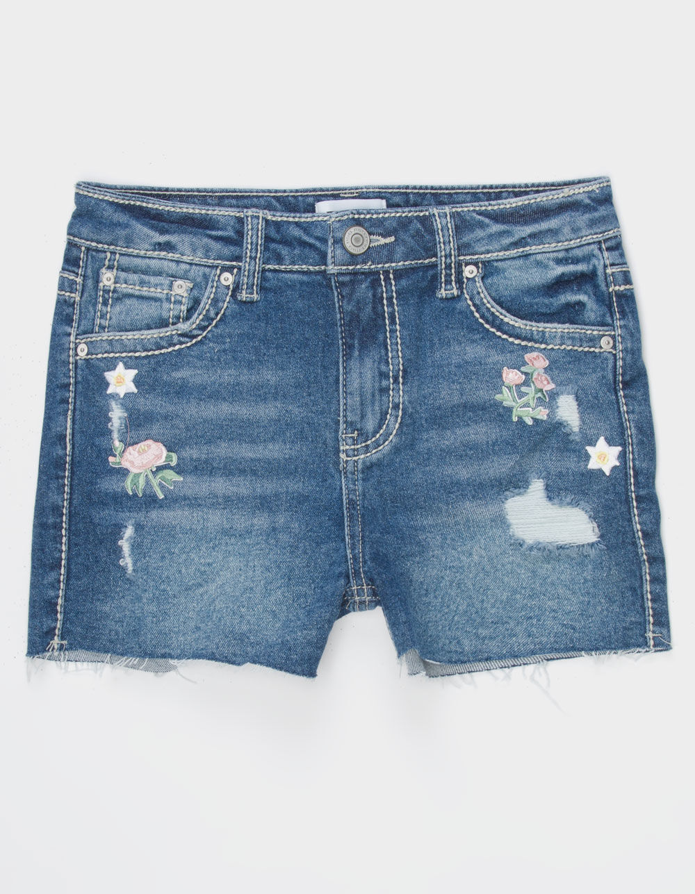 RSQ Flower Fray Girls Shorts
