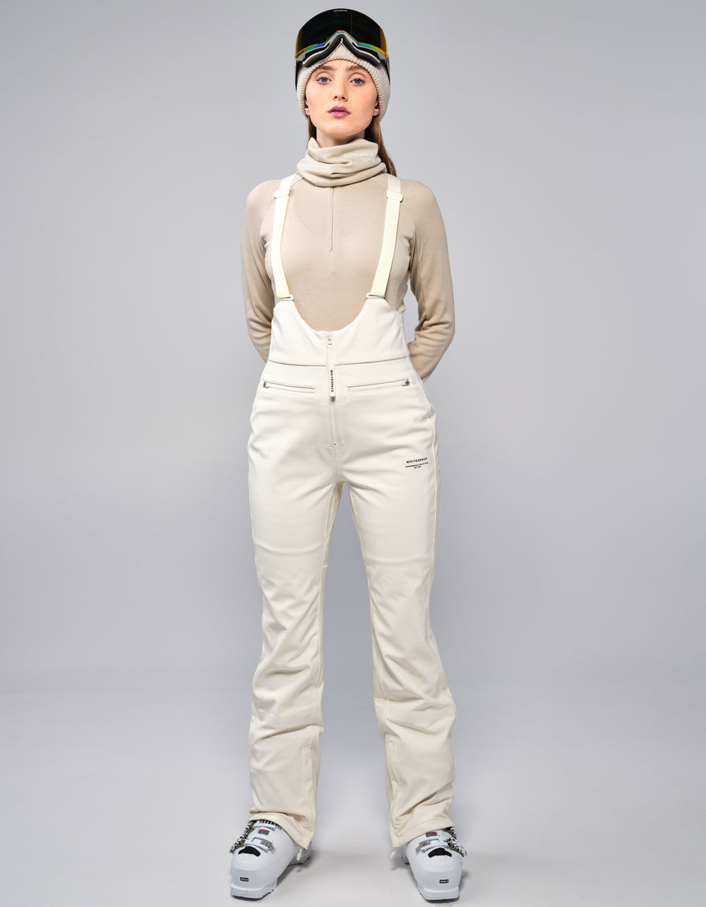 WHITESPACE High Waisted Womens Bib Snow Pants