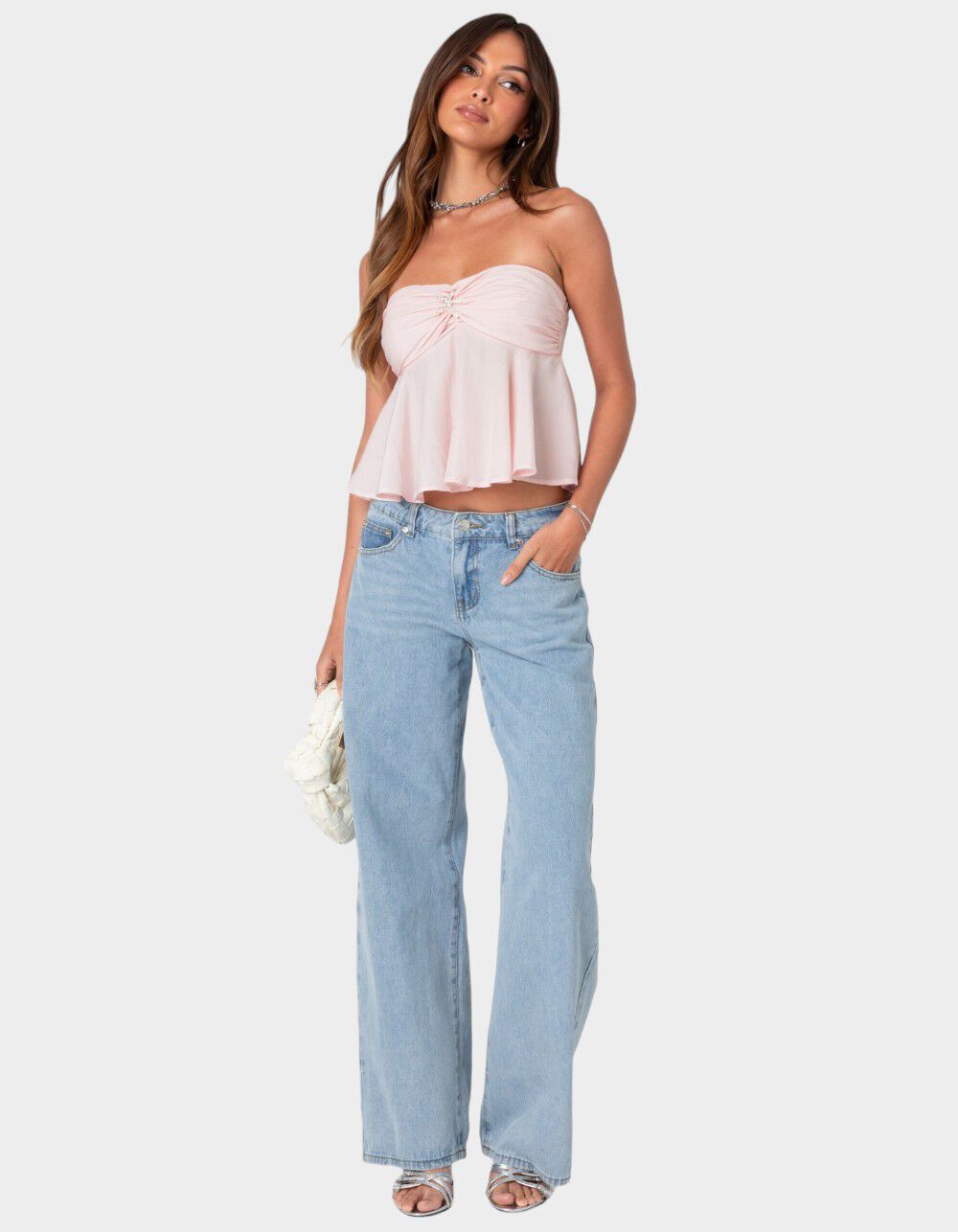 EDIKTED Starfish Strapless Top