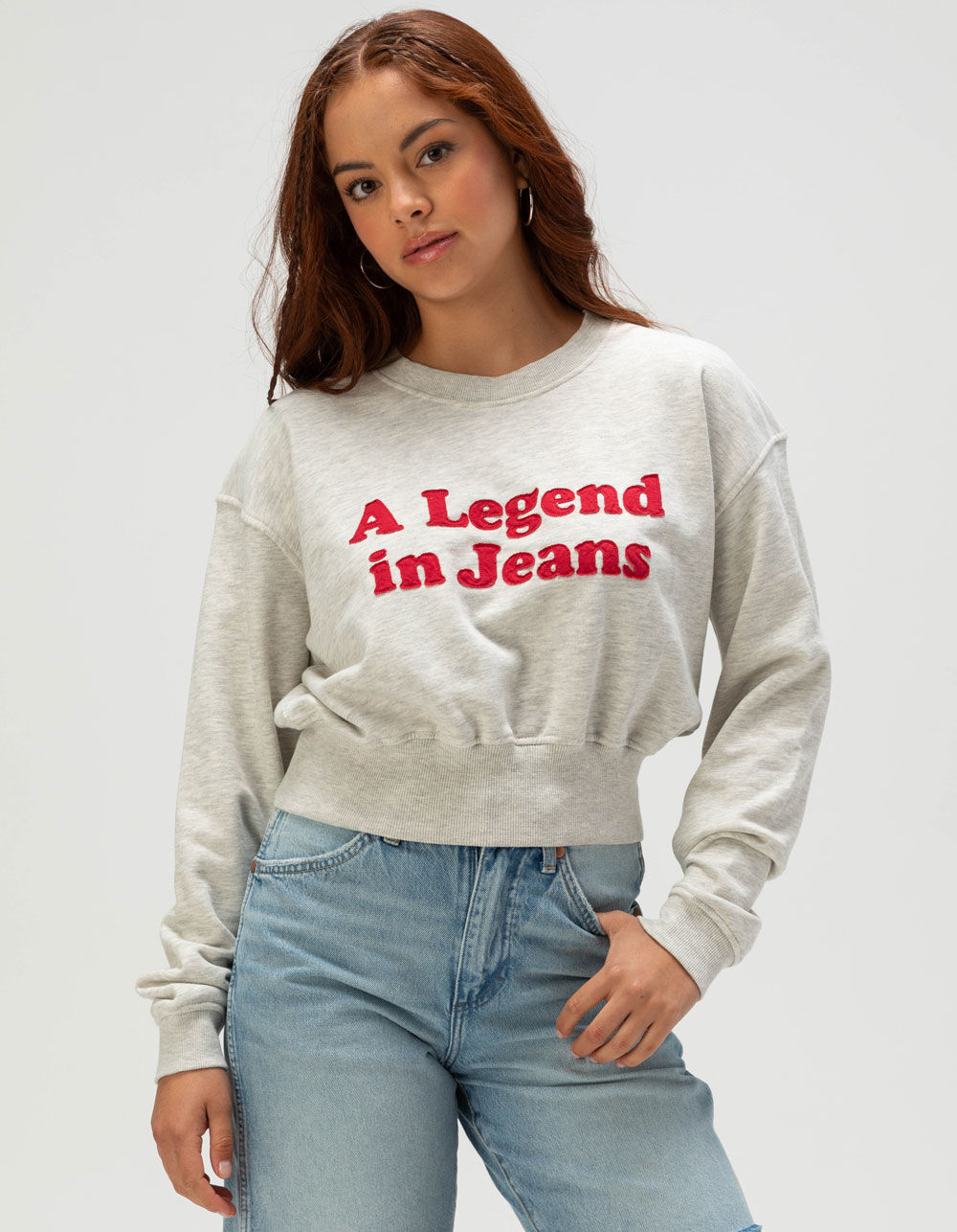 WRANGLER Legend Womens Crop Crewneck Sweatshirt
