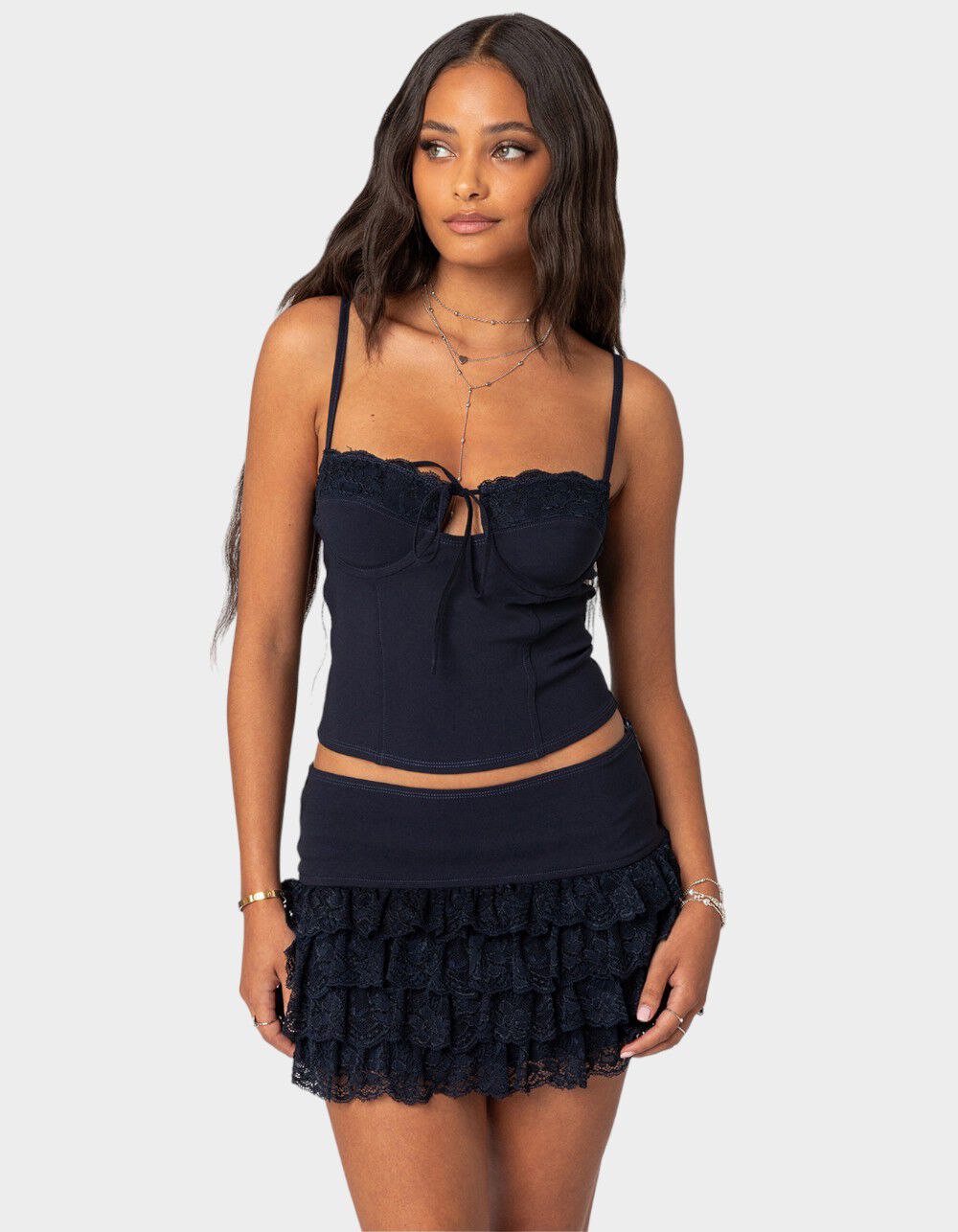 EDIKTED Maisie Lacey Cupped Corset