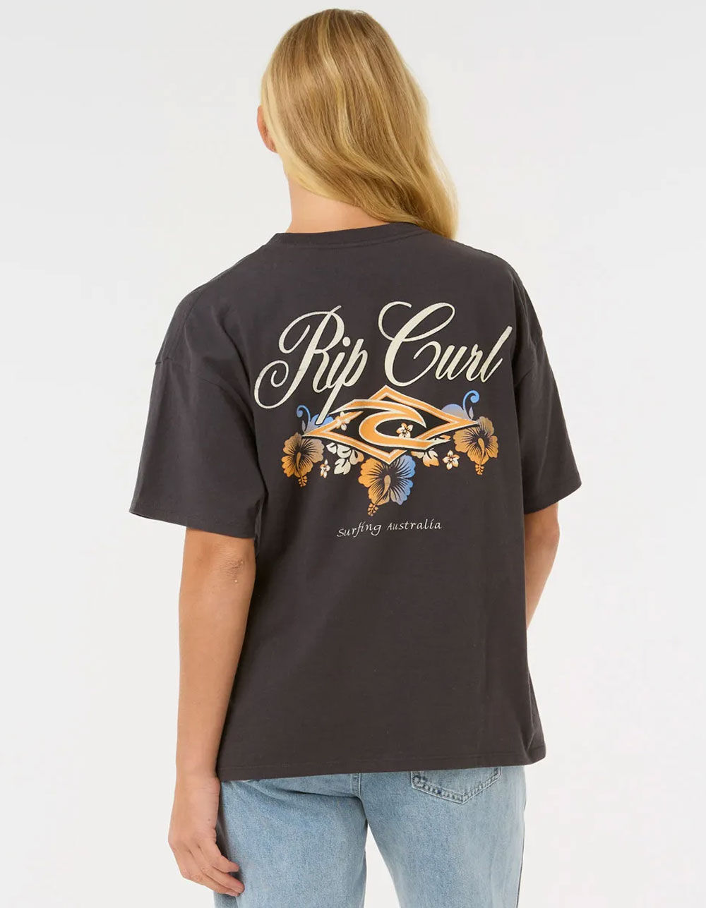 RIP CURL Hibiscus Diamond Womens Heritage Tee