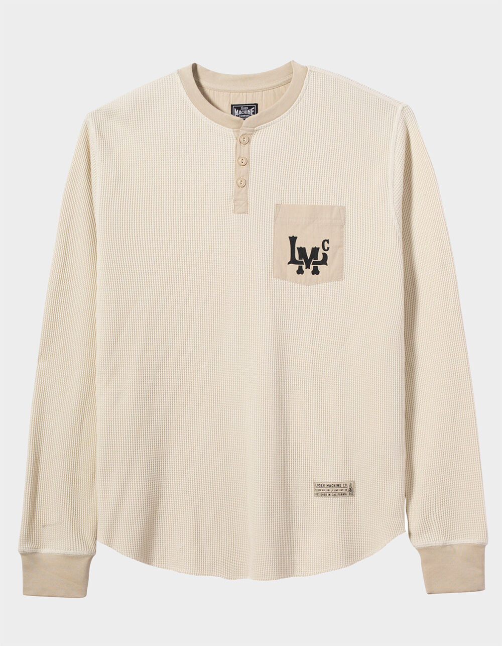 LOSER MACHINE Cerro Mens Long Sleeve Henley Thermal