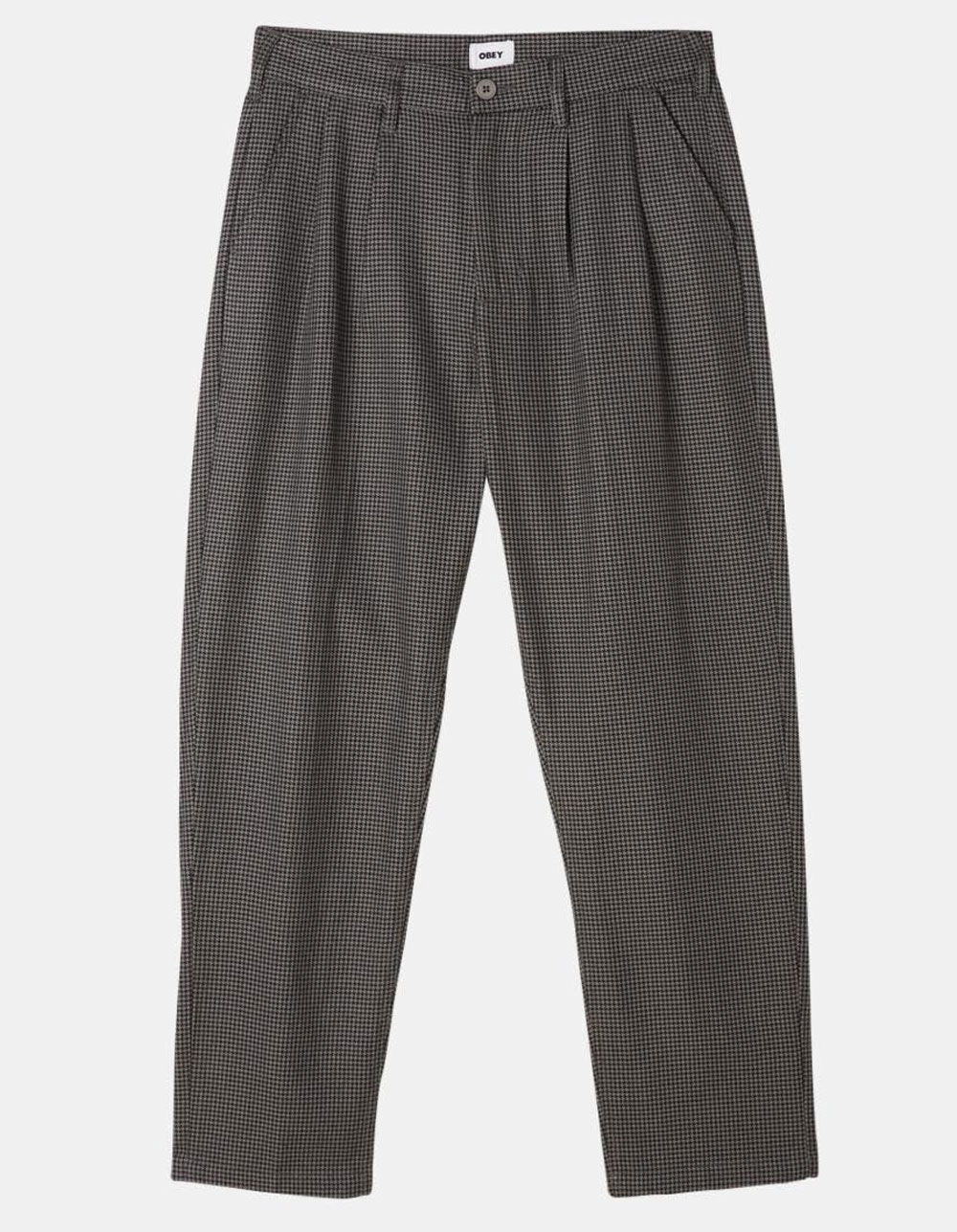 OBEY Fubar Houndstooth Mens Pleated Pants