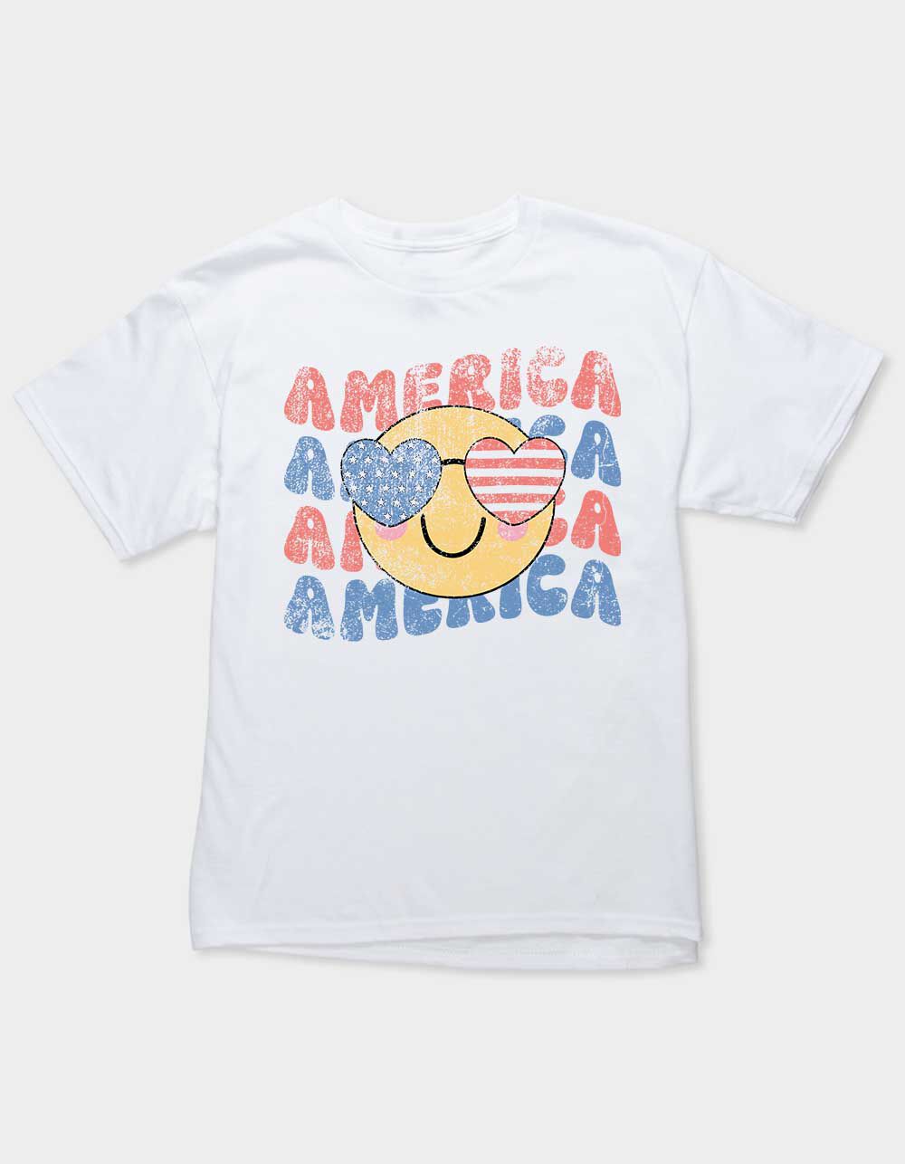 SMILEY America Heart Glasses Unisex Kids Tee