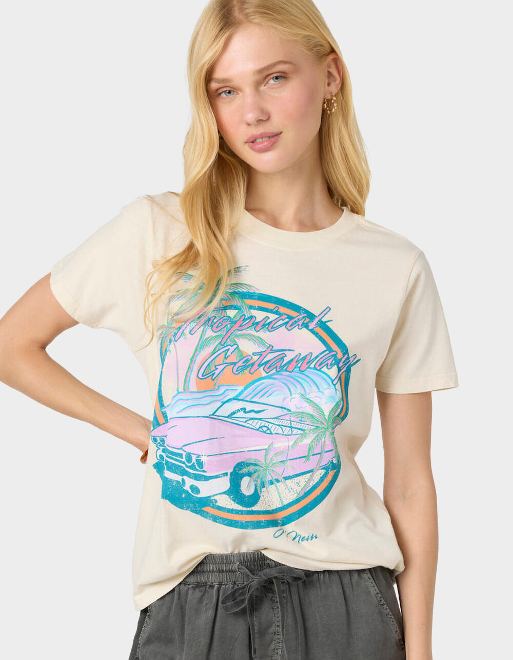 O'NEILL Tropical Getaway Womens Boy Tee
