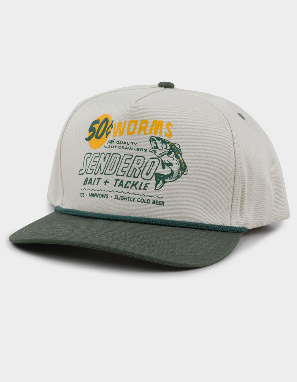 SENDERO PROVISIONS CO. 50 Cent Worms 5 Panel Snapback Hat