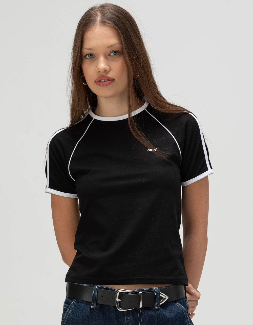 OBEY Diversion Womens Fitted Raglan Tee
