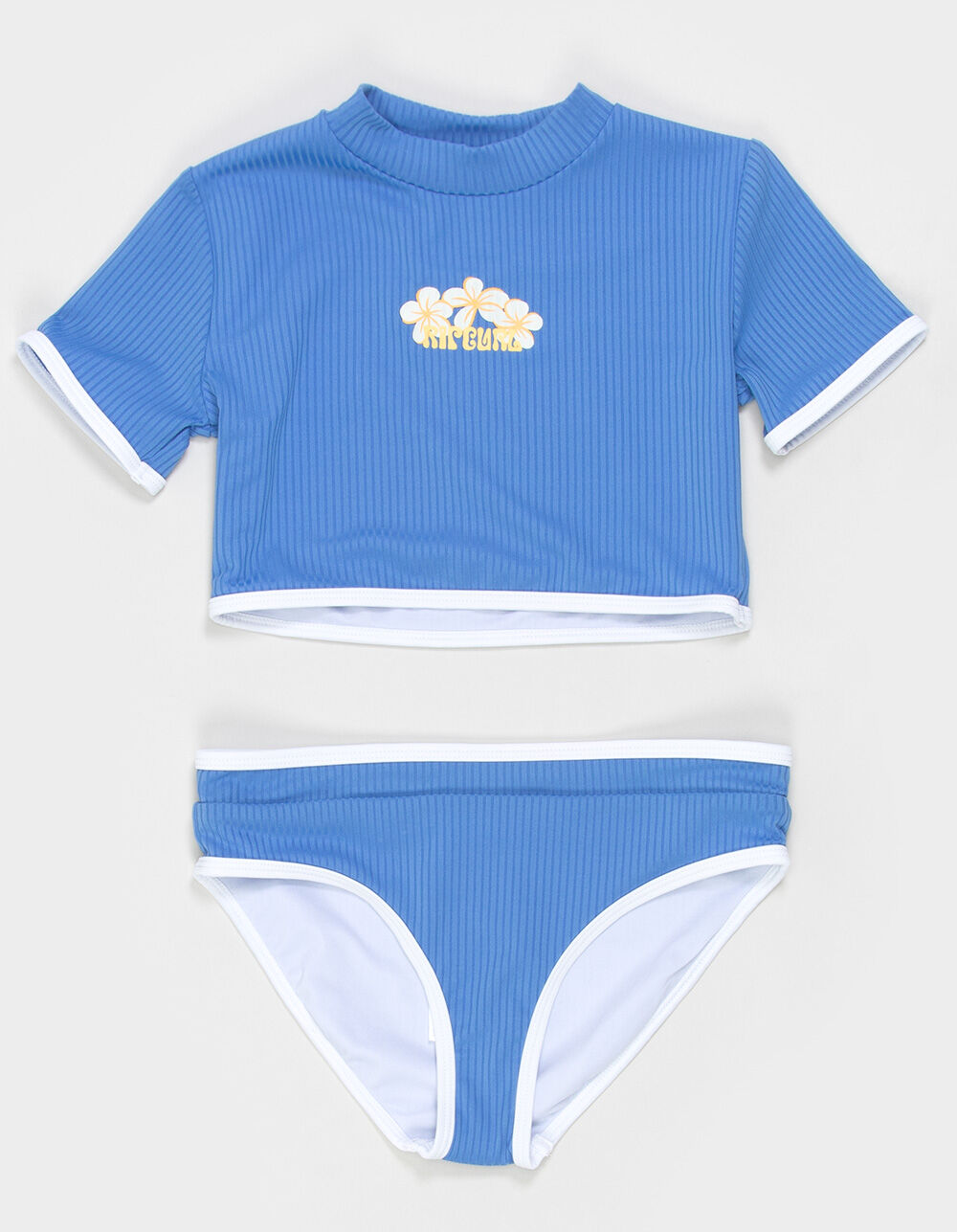 RIP CURL Texture Girls Crop Rashguard Set