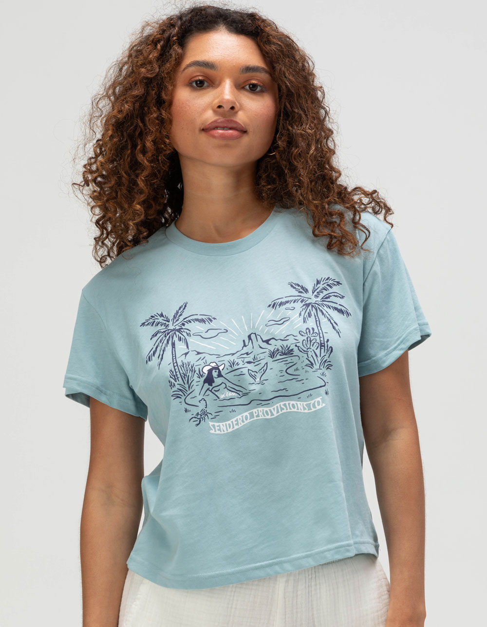 SENDERO PROVISIONS CO. Mirage Womens Crop Boxy Tee