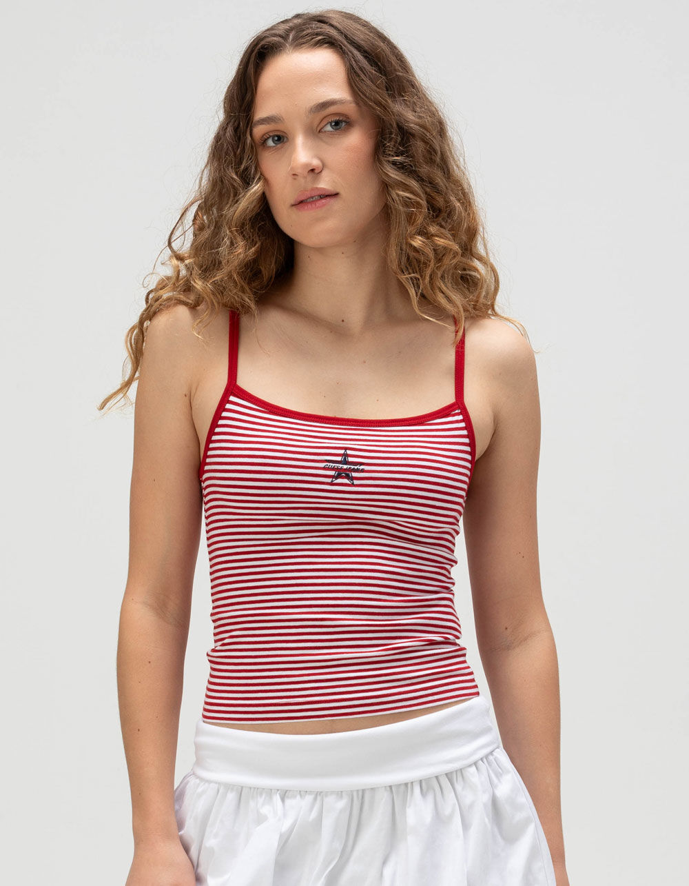 GUESS JEANS Embroidered Star Womens Tank Top