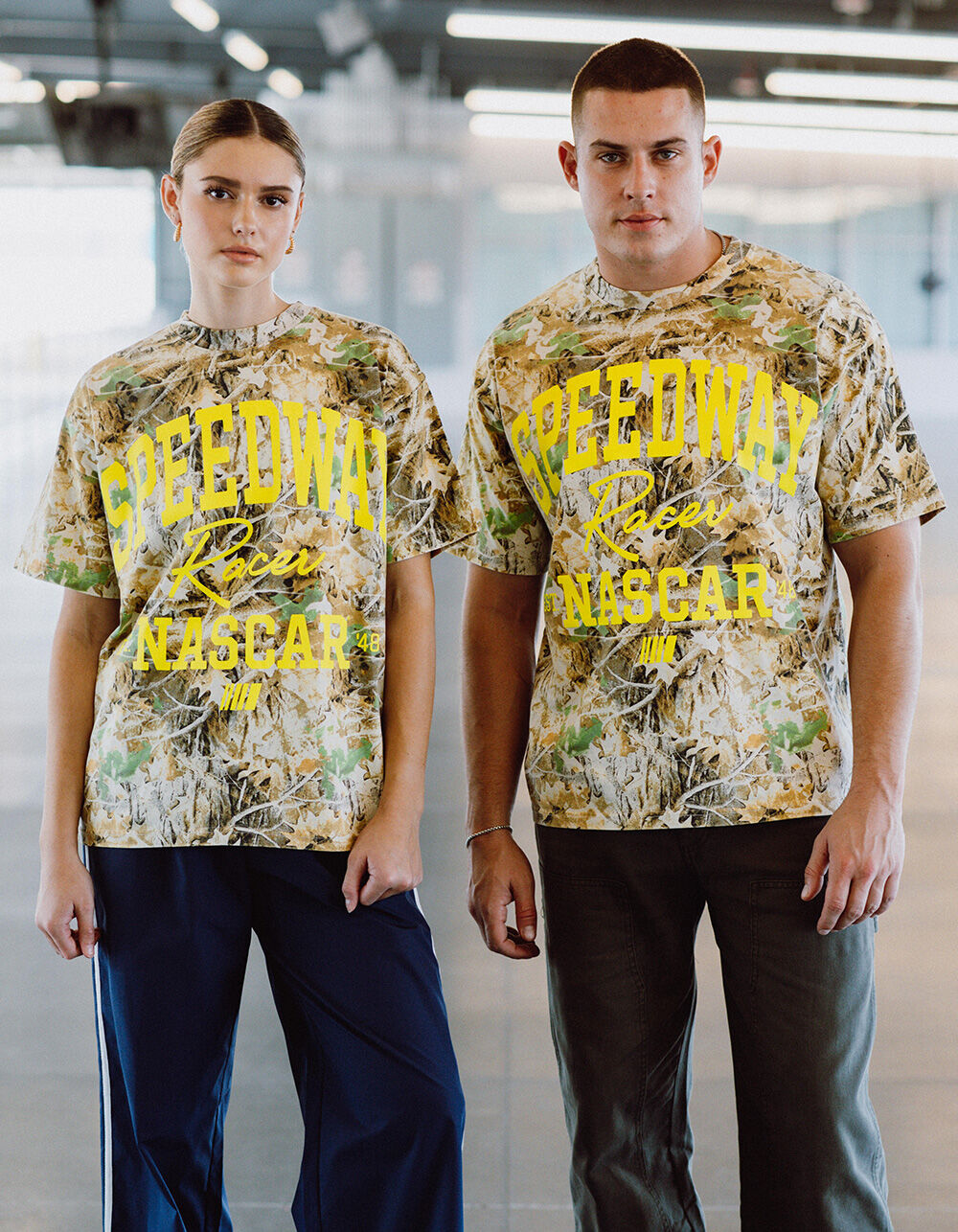TILLYS x NASCAR Camo Mens Boxy Tee