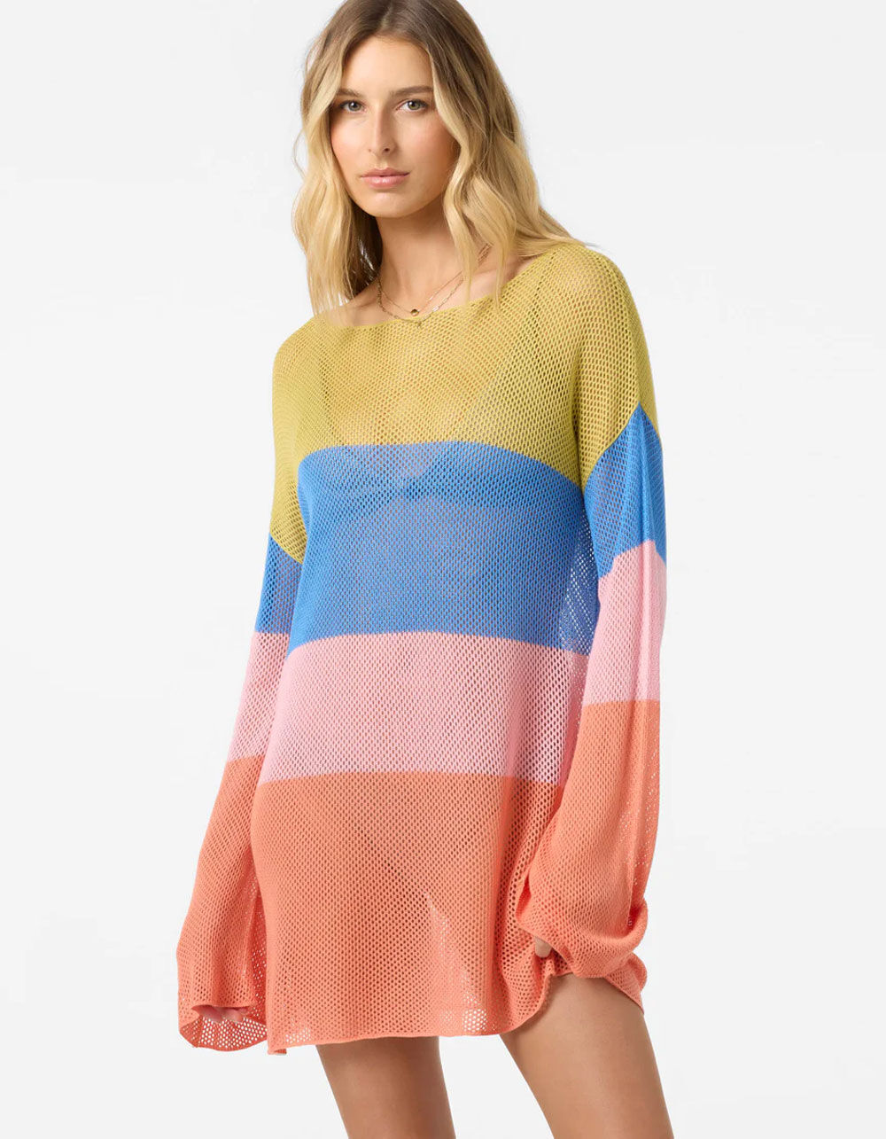 O'NEILL Tyler Womens Long Sleeve Cover Up Dress