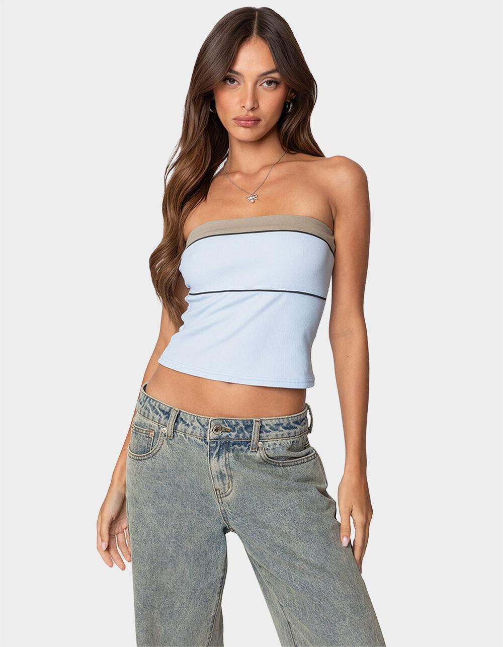 EDIKTED Ciara Ribbed Tube Top