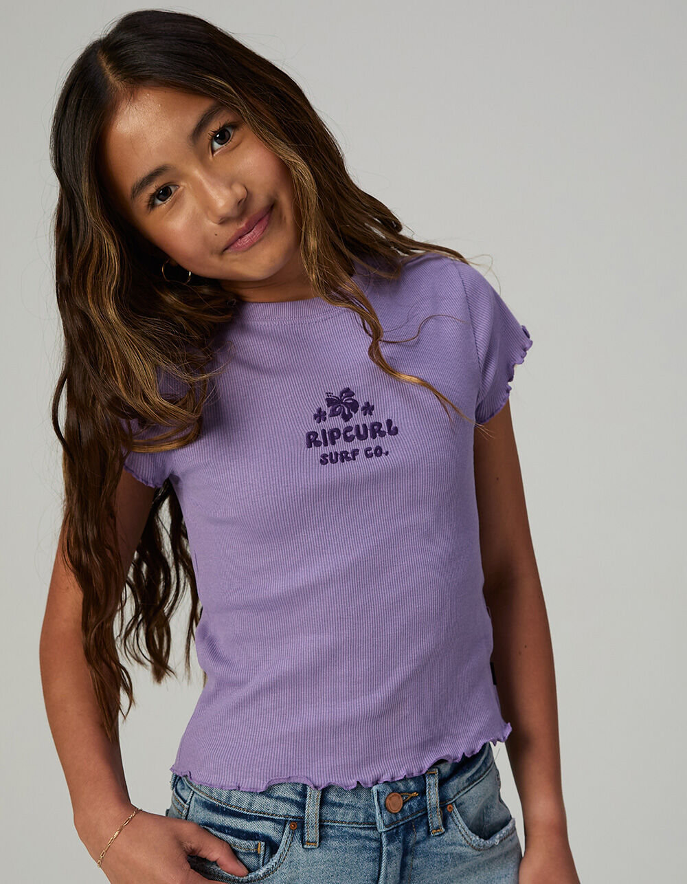 RIP CURL Neon Isles Girls Rib Tee