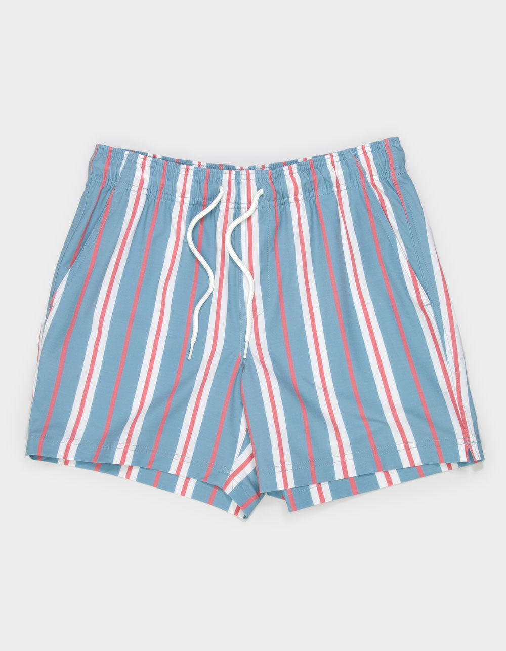 RSQ Mens Heritage Stripe 5" Swim Shorts