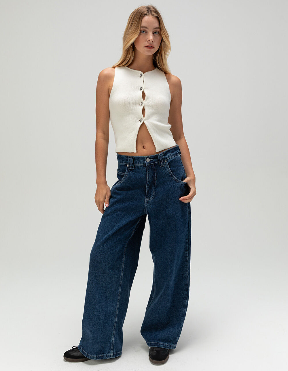 RSQ Womens Low Rise Extreme Baggy Jeans