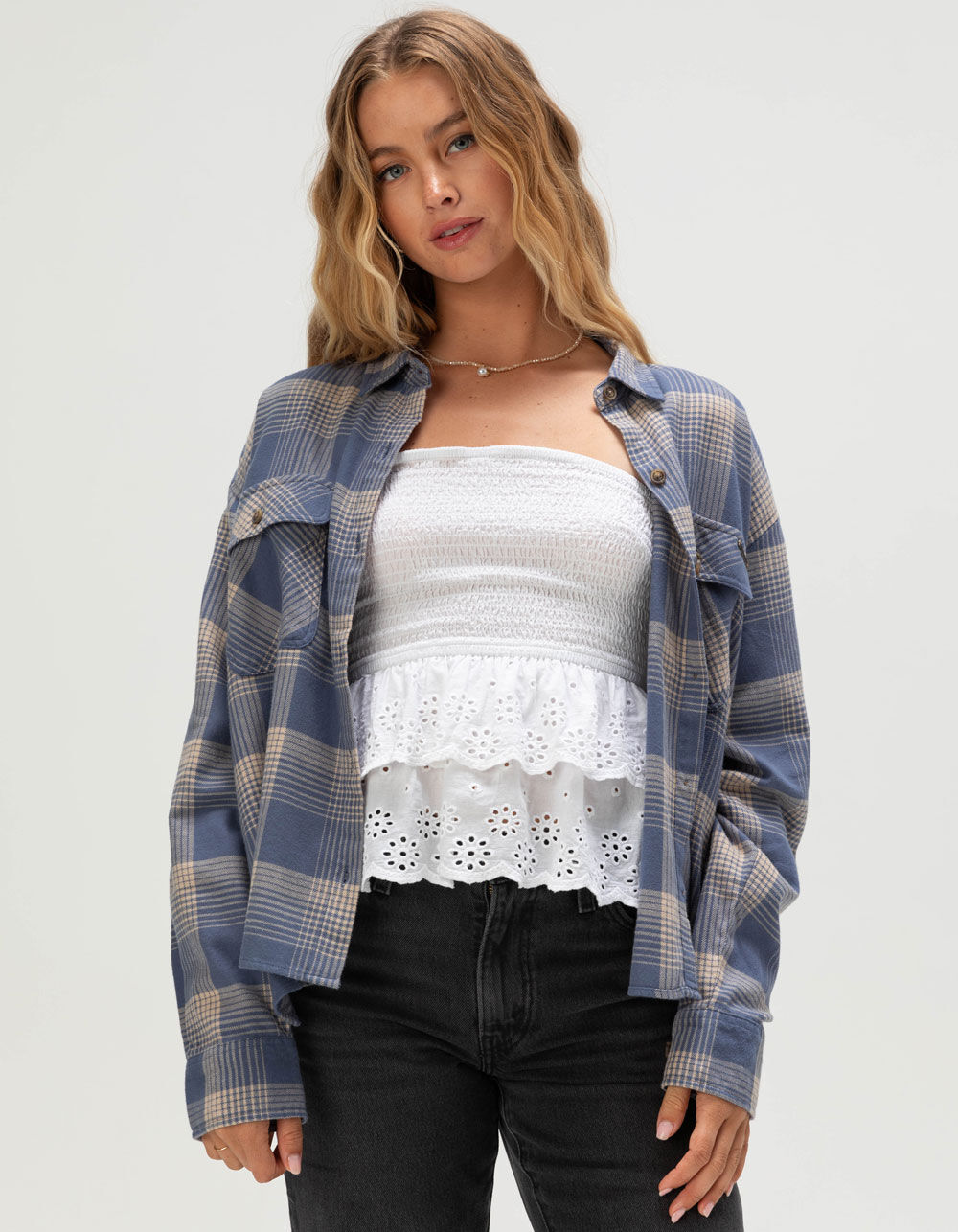 SALTY CREW Nomad Womens Crop Flannel