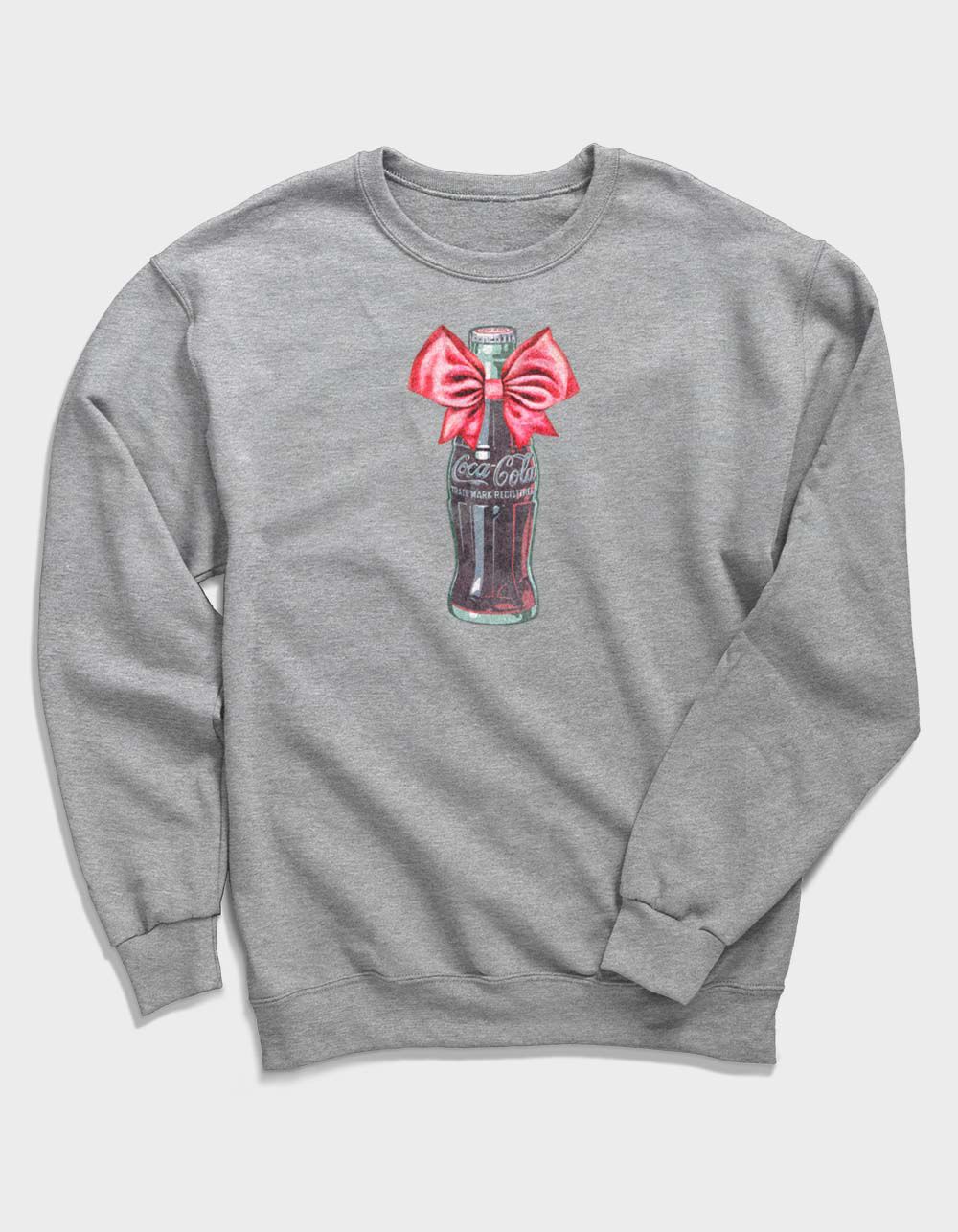 COCA-COLA Bow Classic Bottle Unisex Crewneck Sweatshirt