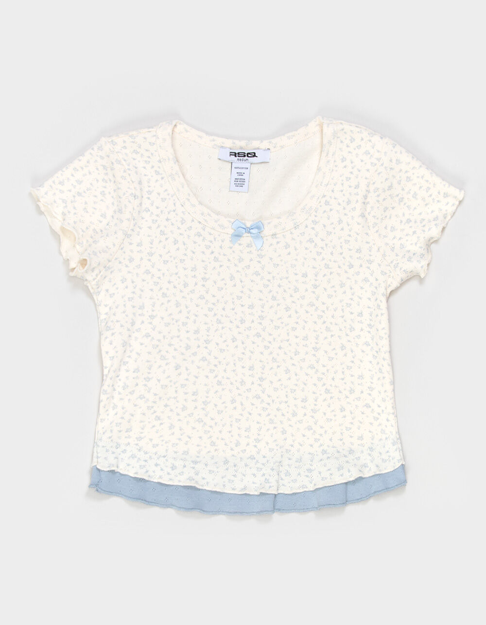 RSQ Girls Ditsy Double Layer Tee