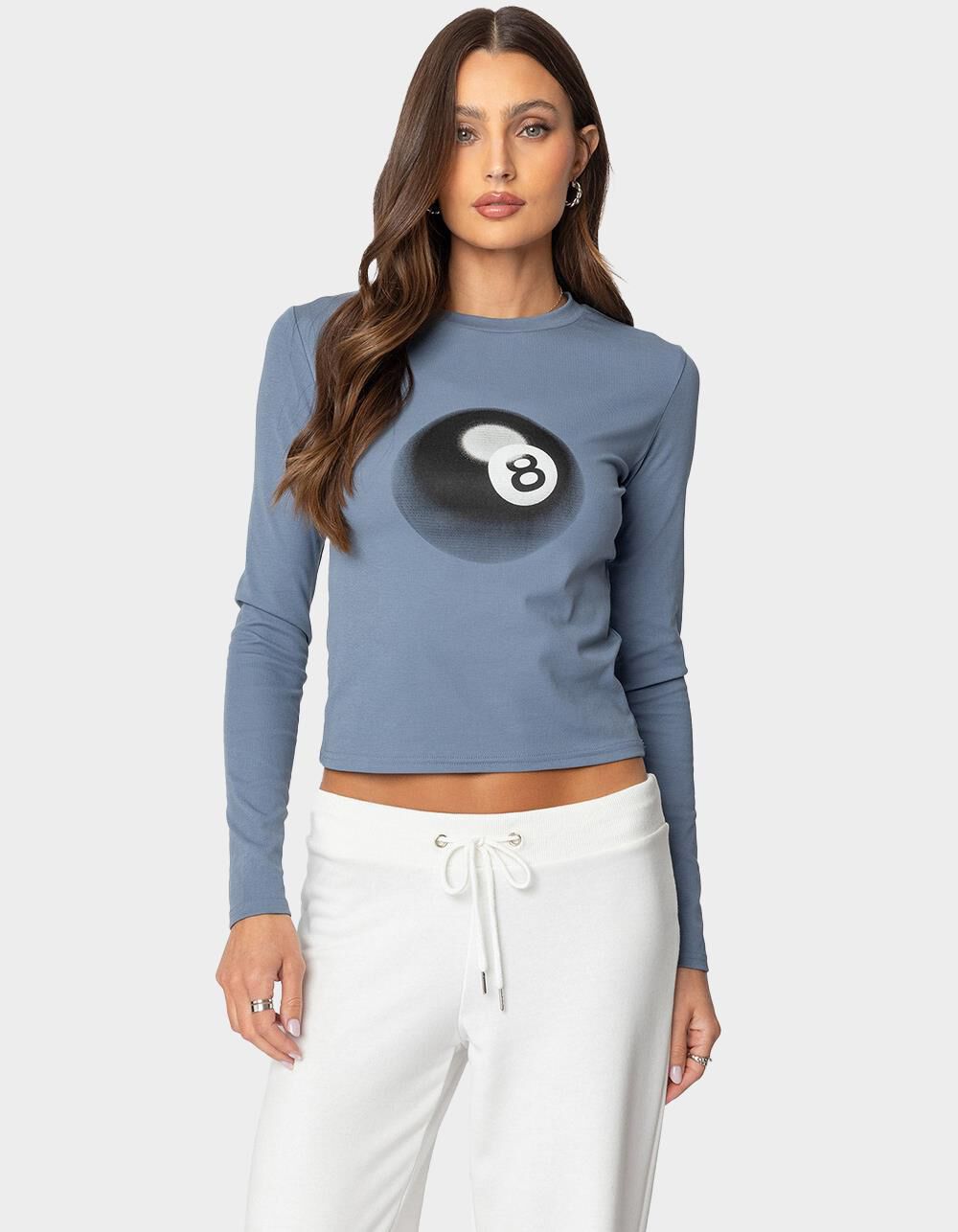 EDIKTED Magic 8 Long Sleeve Tee