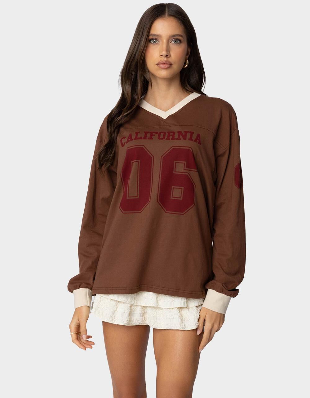 EDIKTED 06 Oversized Long Sleeve Tee