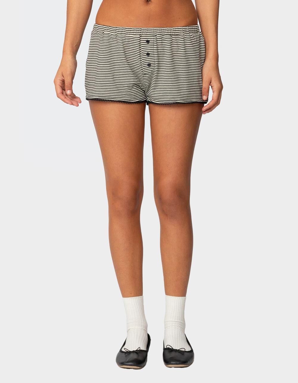 EDIKTED Suzy Striped Shorts