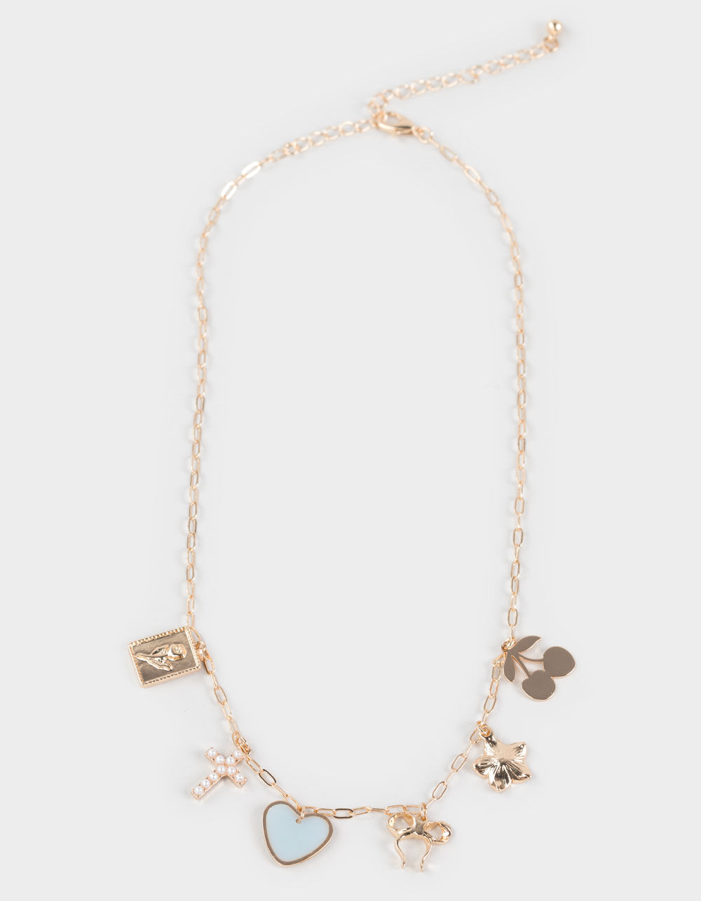 FULL TILT Heart/Cherry/Cross Charm Necklace