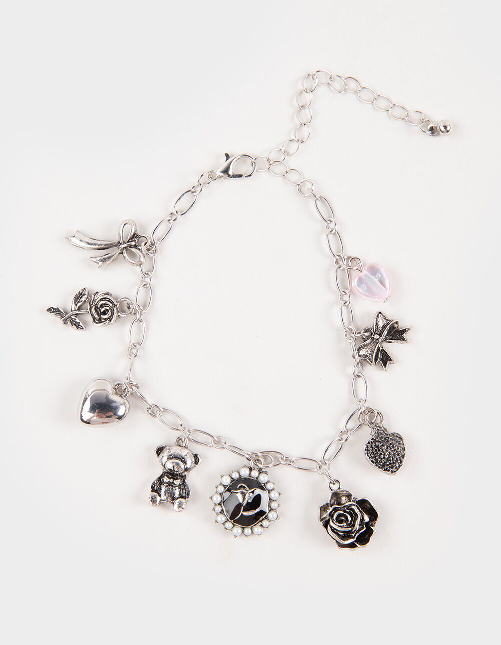 FULL TILT Heart/Rose/Teddy Charm Bracelet