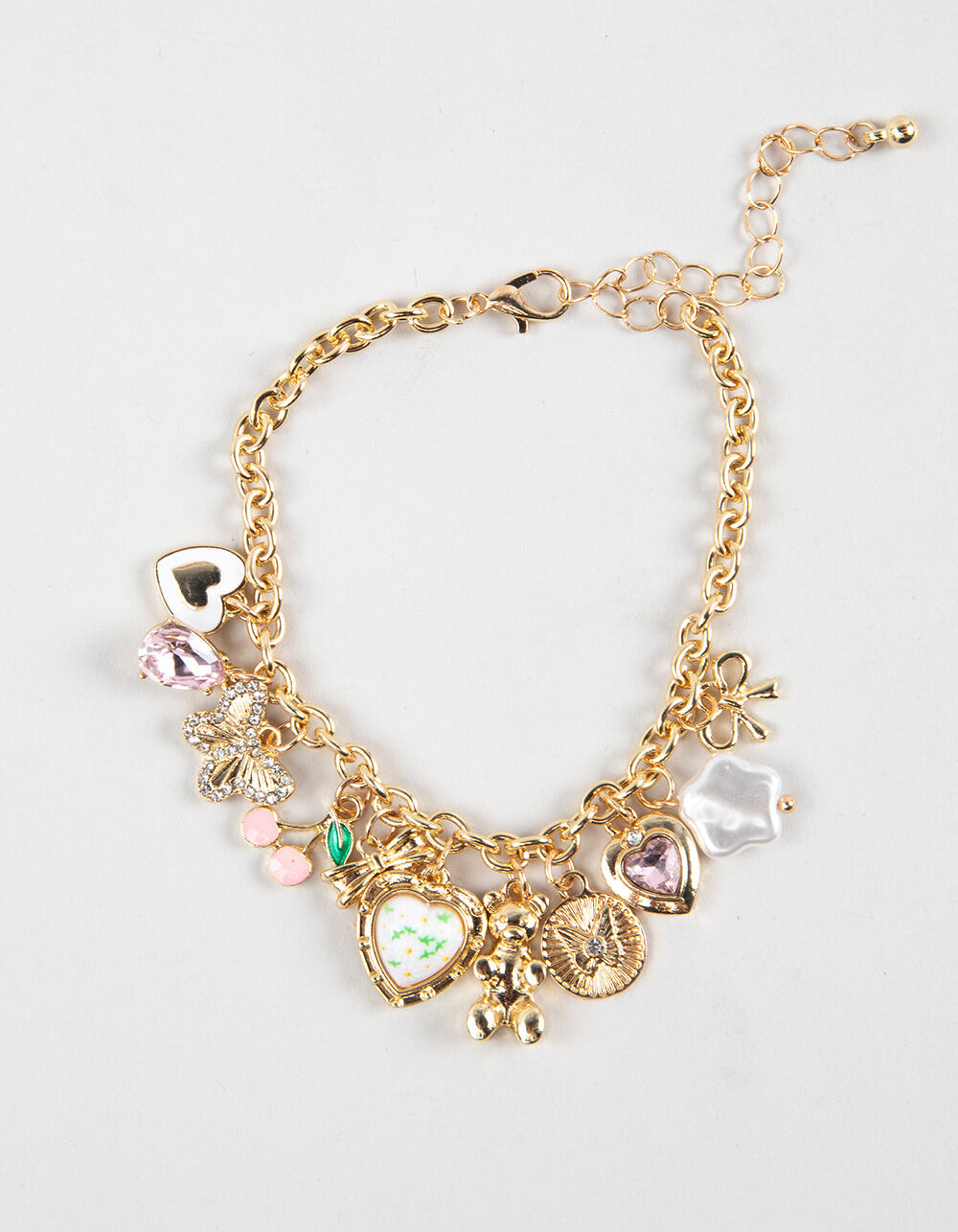 FULL TILT Heart/Teddy/Butterfly Charm Bracelet