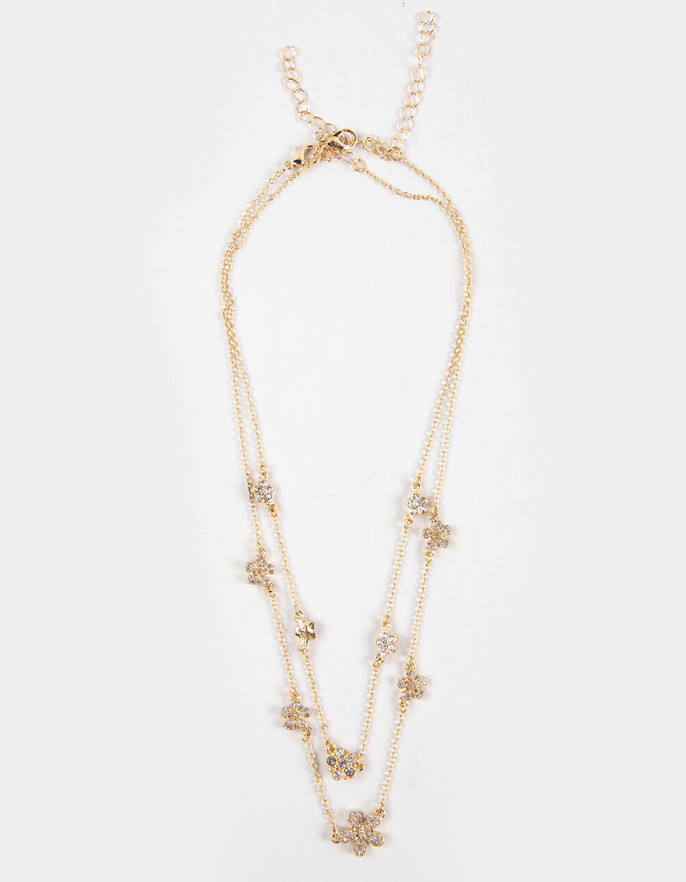 FULL TILT Layered Dainty Floral Necklace