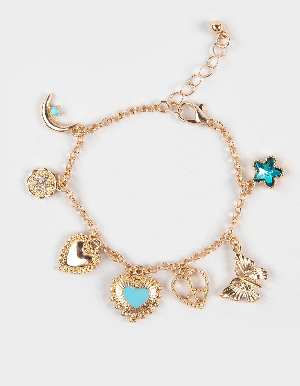 FULL TILT Heart/Butterfly Charm Bracelet