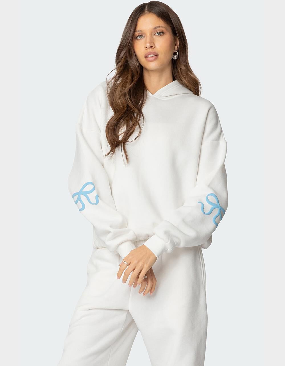EDIKTED Bonney Bow Detail Hoodie