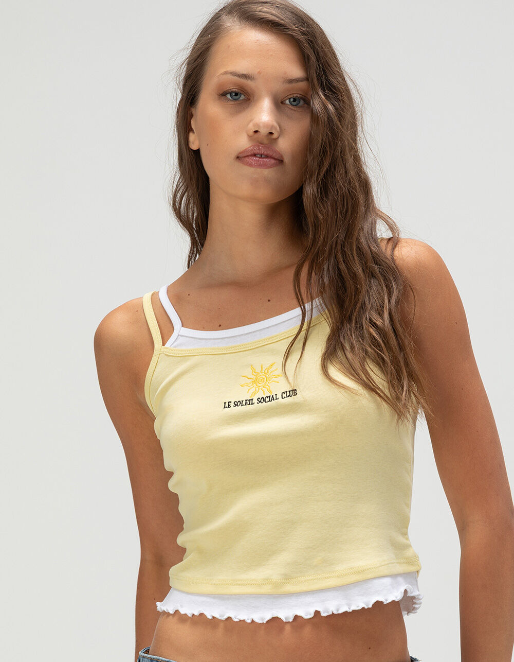 RSQ Womens Soleil Layer Tank Top
