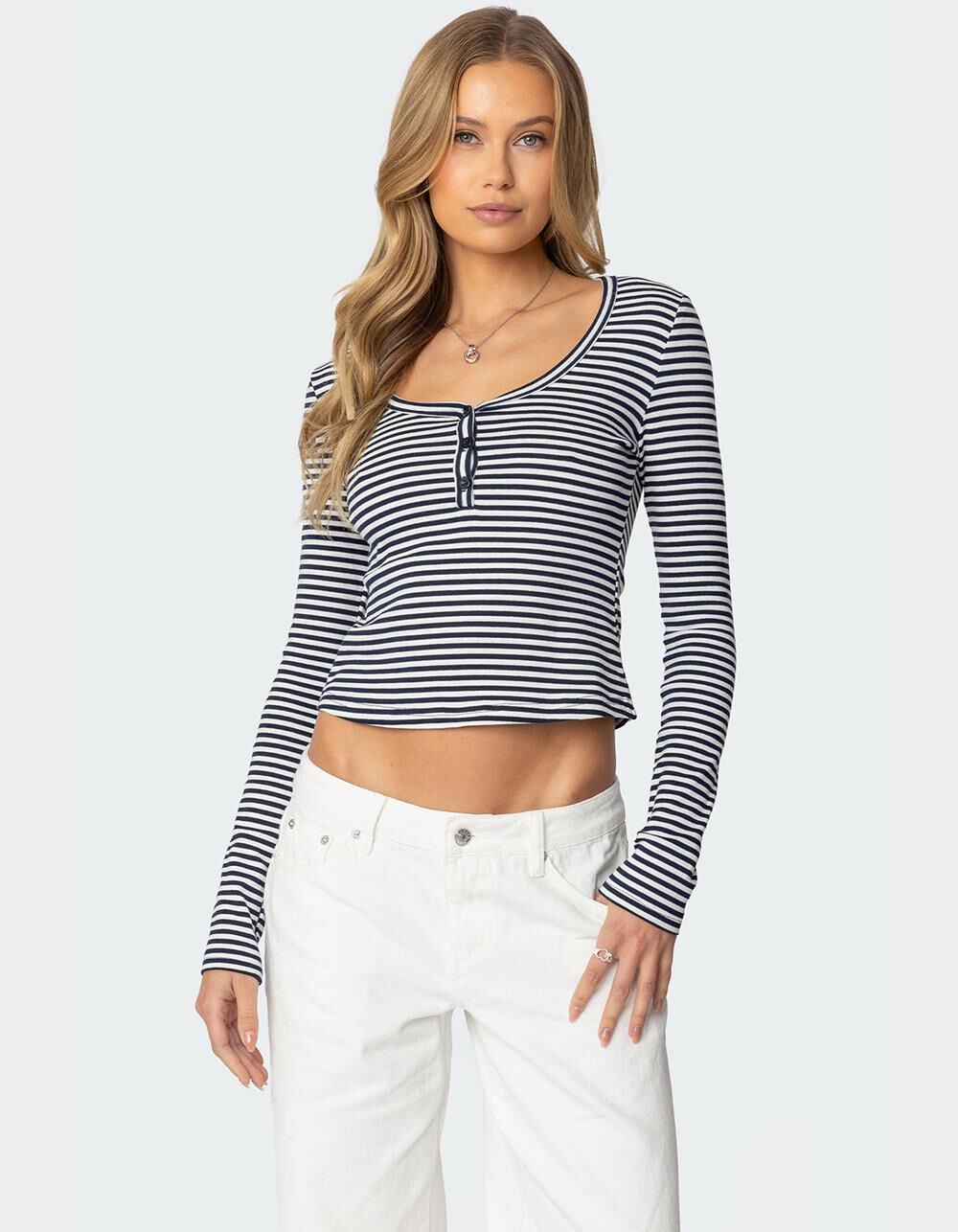 EDIKTED Jocelyn Striped Top