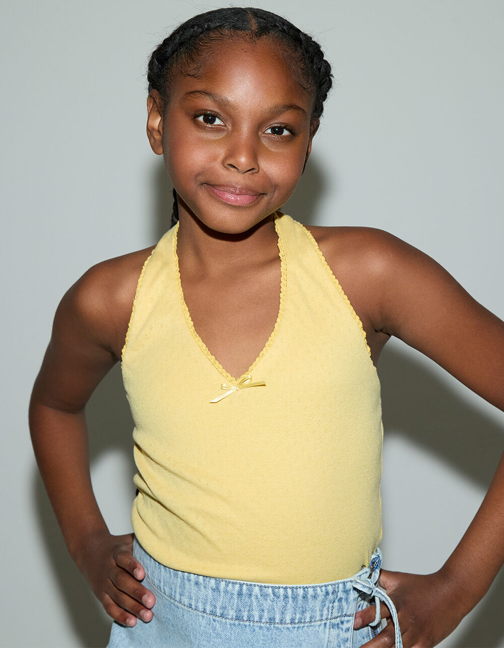 RSQ Girls Pointelle Halter Top