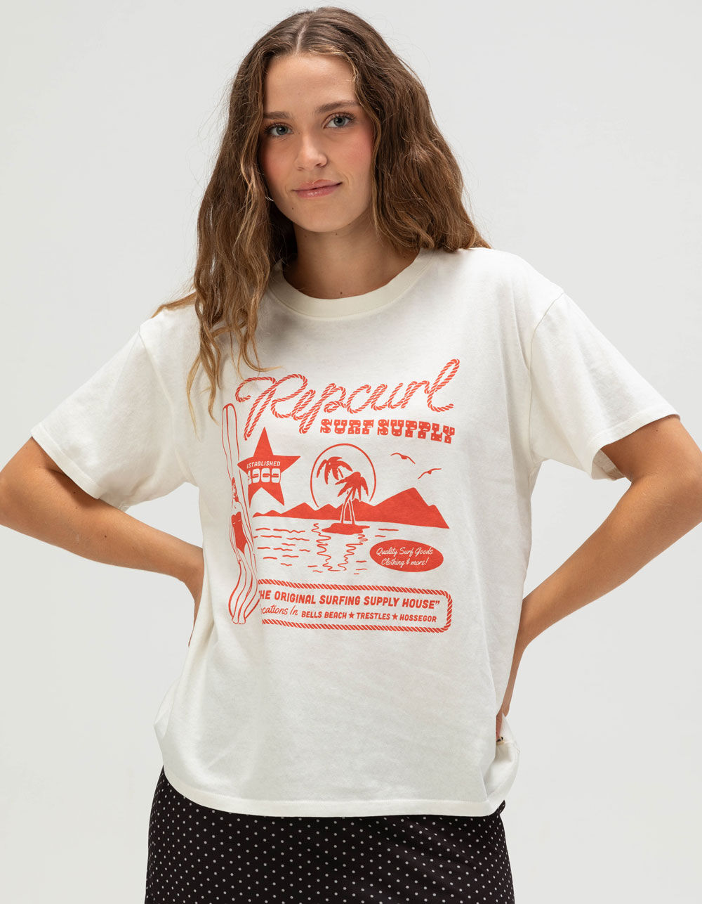 RIP CURL Surf Supply Womens Relaxed Tee