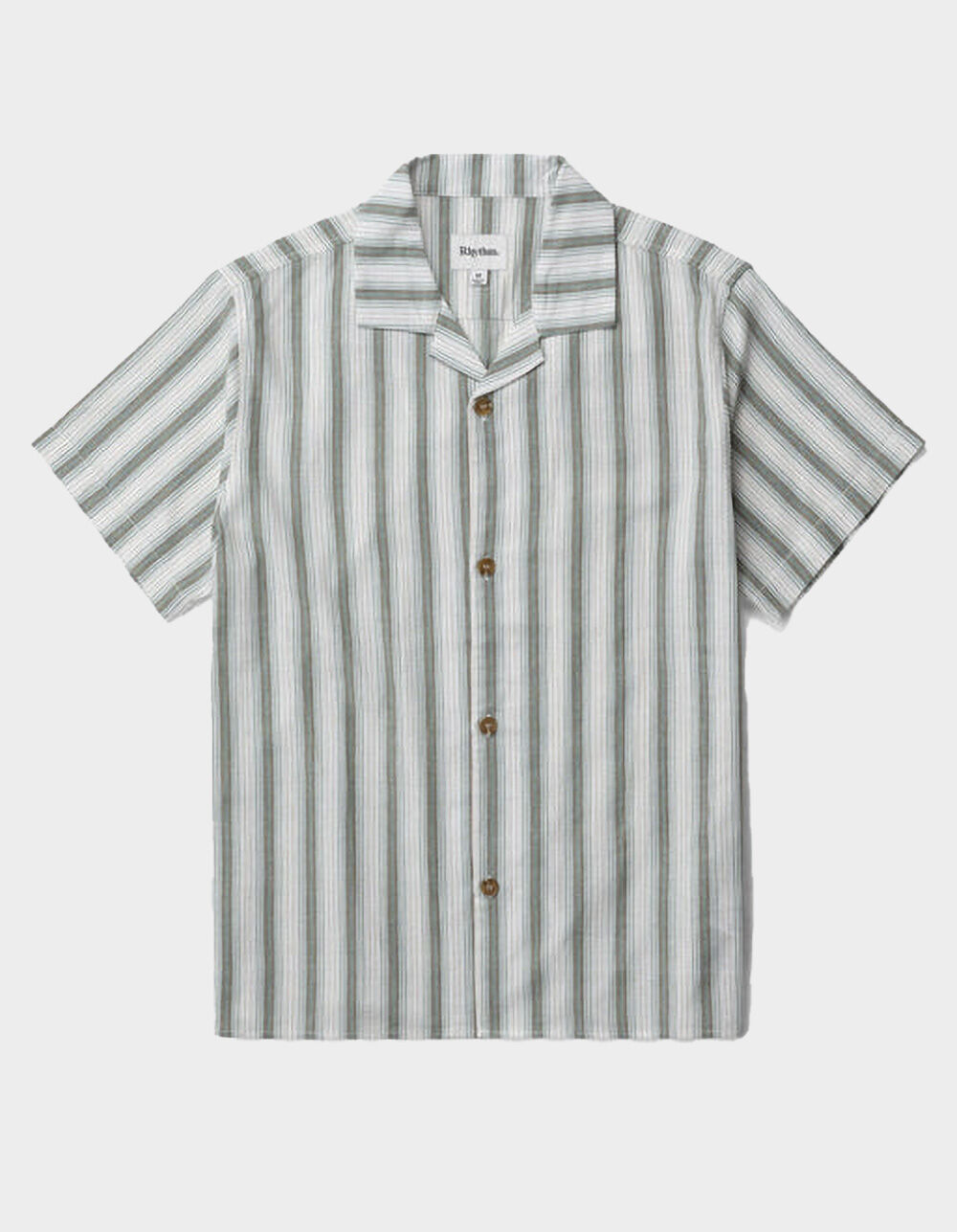RHYTHM Vacation Stripe Mens Button Up Shirt