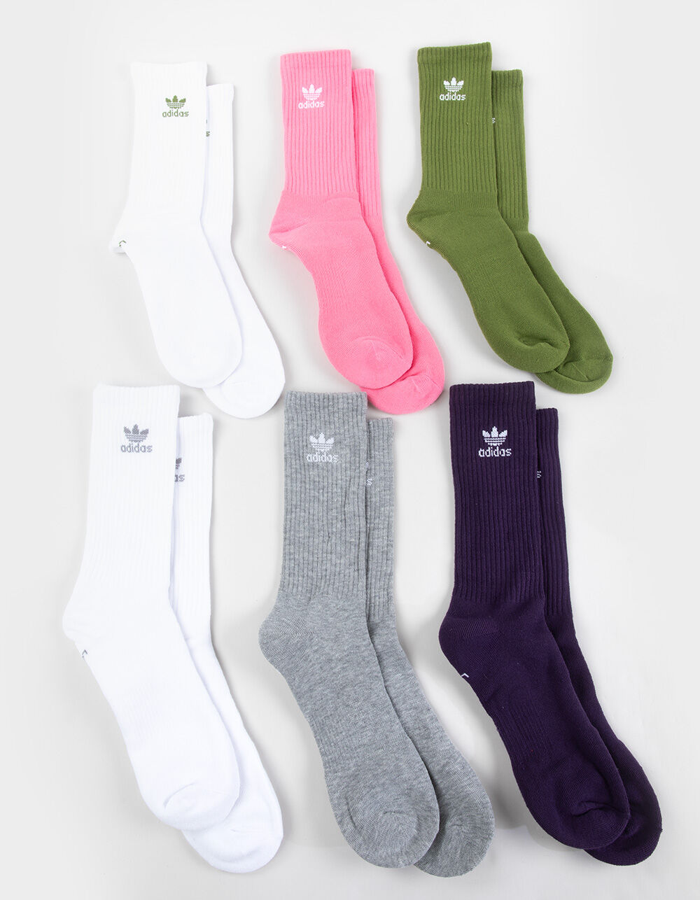 ADIDAS Originals Trefoil 6 Pack Crew Socks