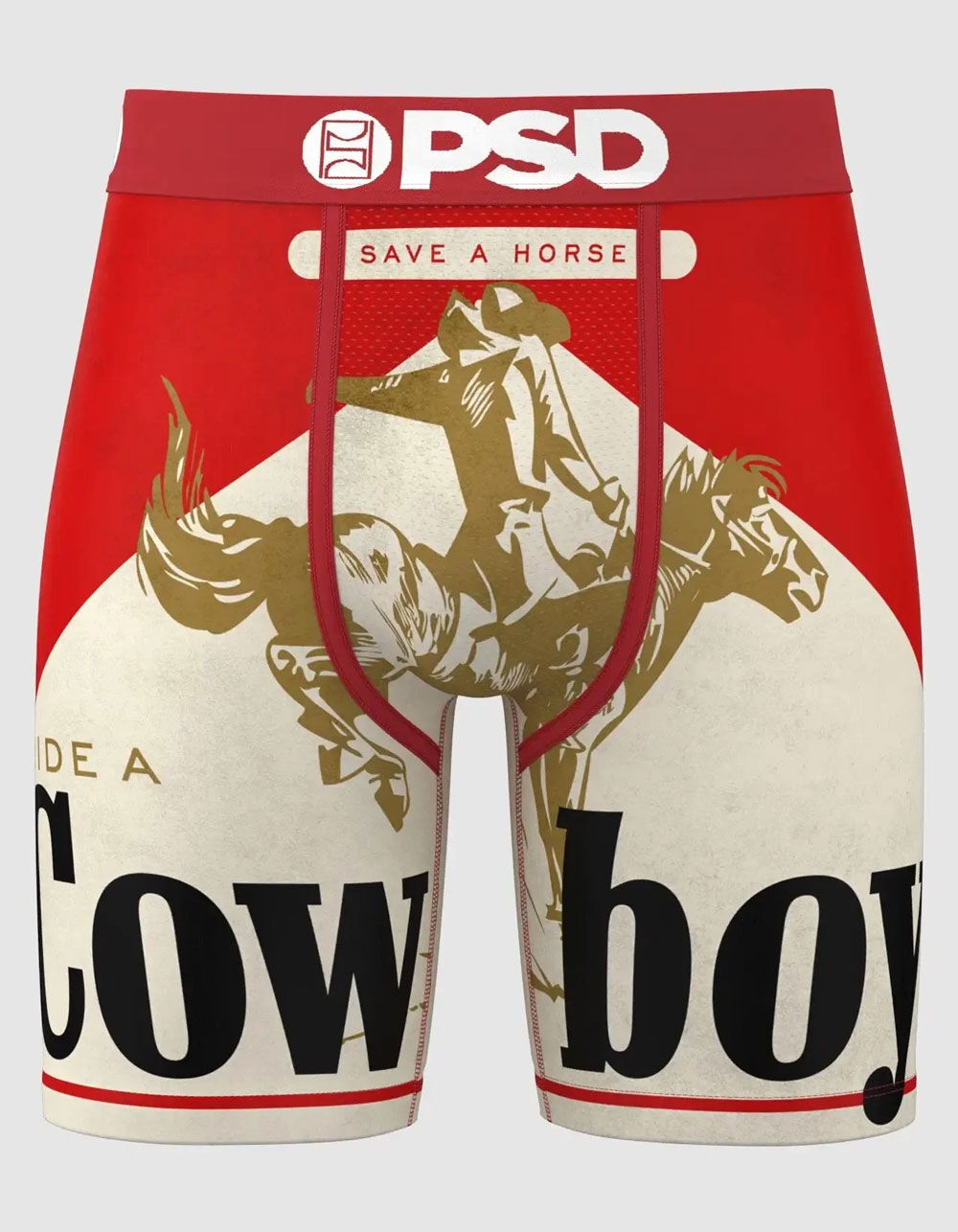 PSD Ride A Cowboy Mens Boxer Briefs