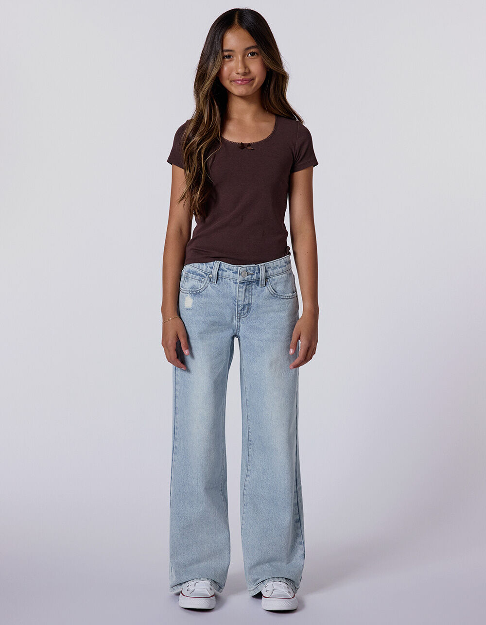 RSQ Girls Low Rise Wide Leg Jeans