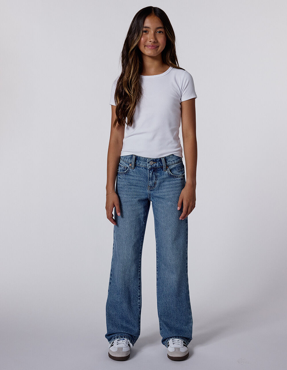 RSQ Girls Low Rise Wide Leg Jeans
